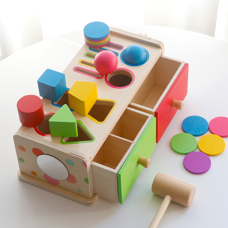Montessori renk sınıflandırma bardakları, 2 yaş üstü tokmaklı masa seti