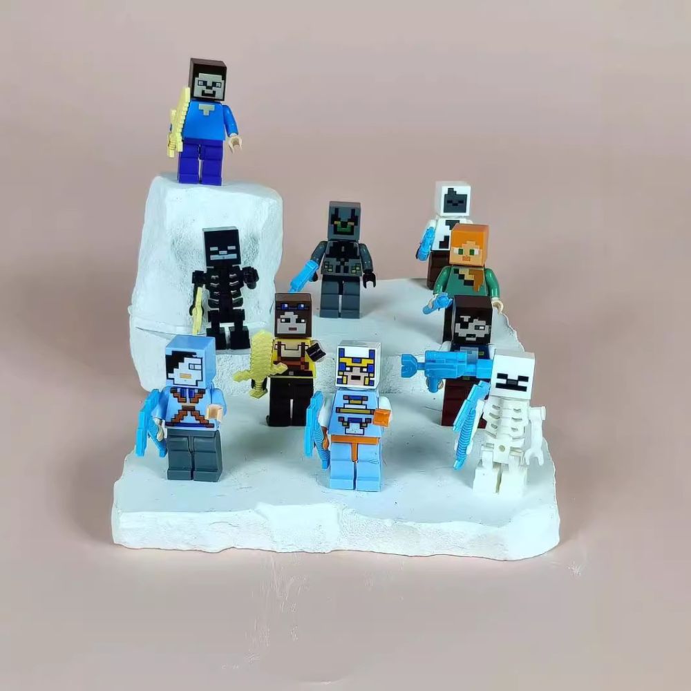 Small Particle Building Block Set with Minifigures, Educational Assembly Toy - 1