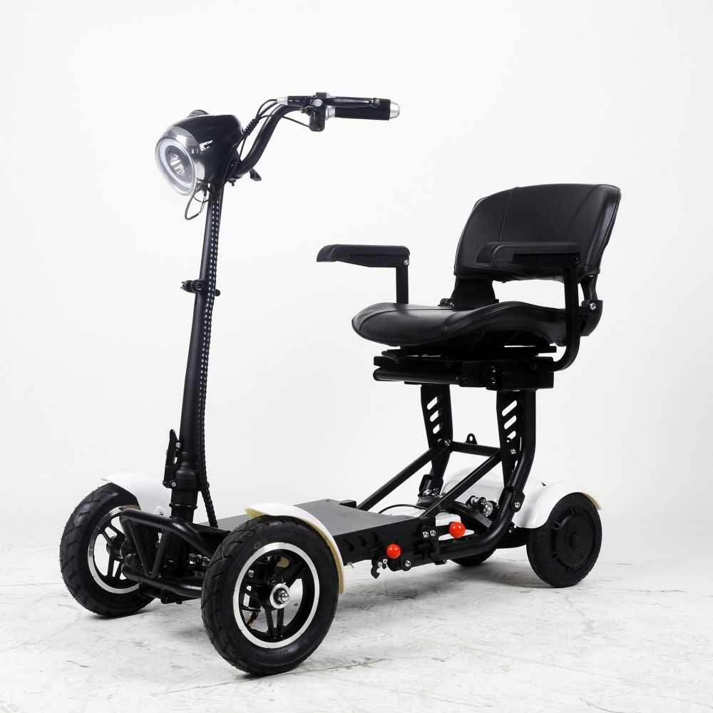 Katlanabilir Elektrikli Yaşlı Scooter'ı Uzun Menzilli Ev Tipi Küçük Yetişkin Dört Tekerlekli Güçlü Motorlu Akülü Araç Akıllı Konforlu