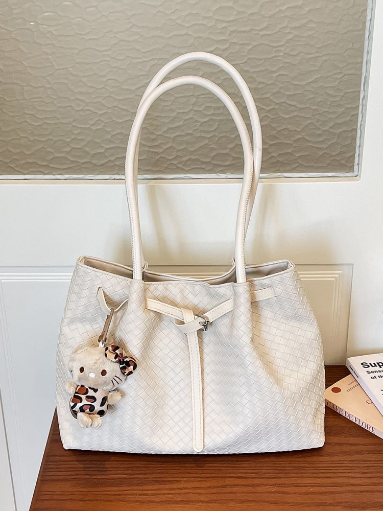 Large Capacity Tote Bag Women 2026 New Style Trendy Fashion High-Value Aesthetic Merlot Commute Shoulder Bag