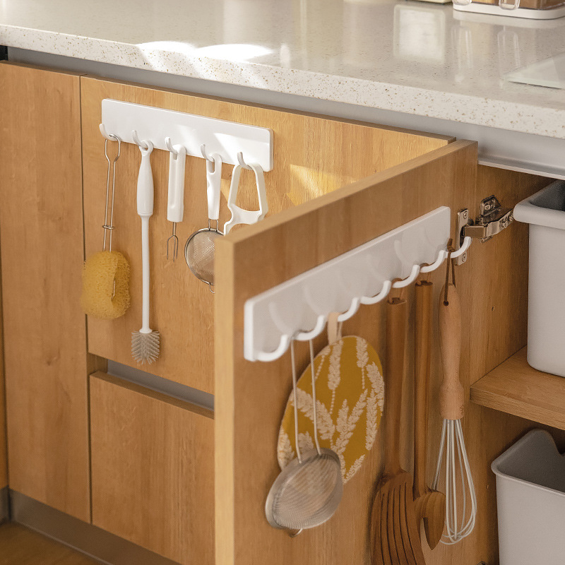 Spice rack, wall-mounted no-drill household kitchen spice shelf, spice rack for oil, salt, sauce and vinegar. - 5