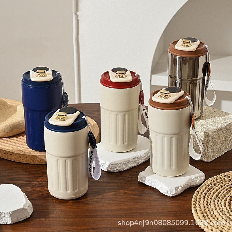Intelligenter Kaffeebecher 316 Edelstahl Auto-Vakuum verstärkte Thermobecher isolierter Reisebecher Schüler-Wasserflasche Geschenk individuell mit Logo