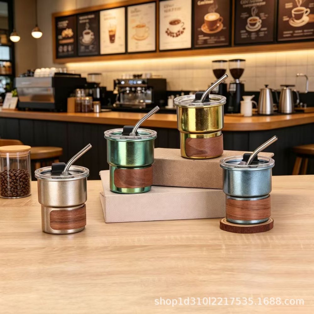 New 304 stainless steel mini wine glass single-layer corrugated edge anti-scald thermos cup outdoor camping style picnic water cup - 4