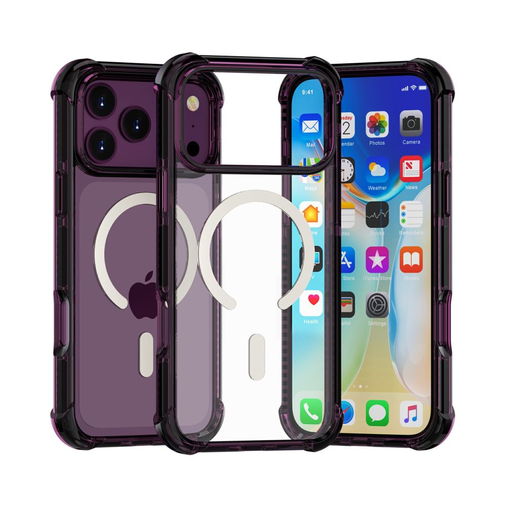 iPhone 18 Pro Max Acrylic Transparent Magnetic Case, MagSafe Compatible with Airbag