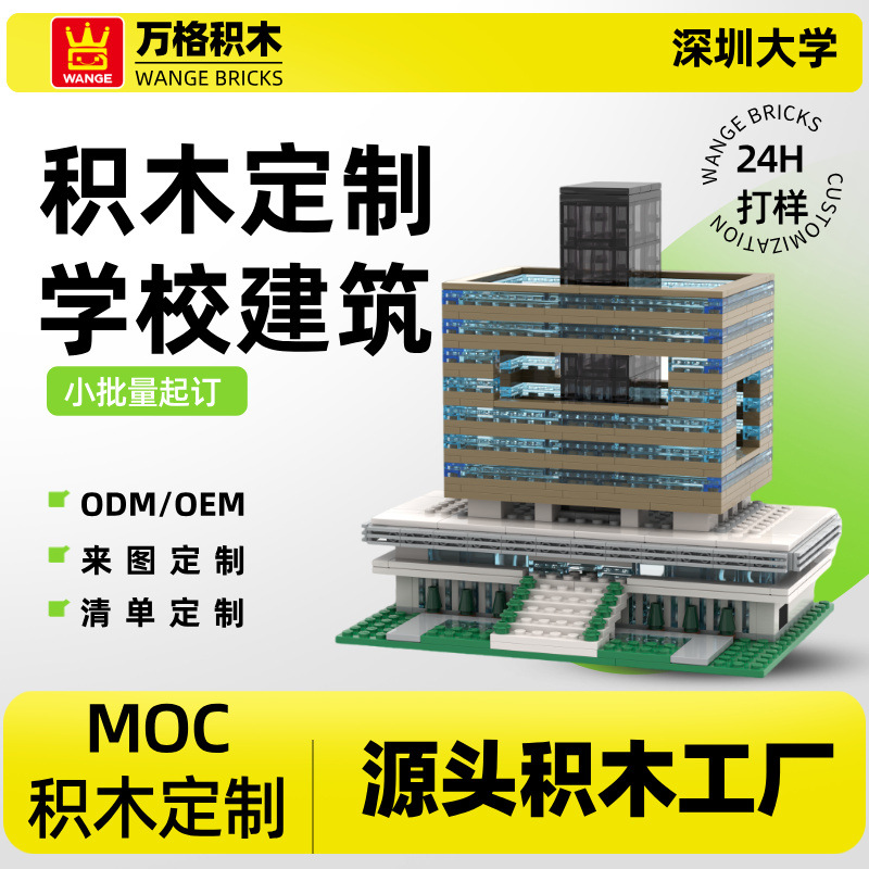 Custom Graduation Gift Building Block Set, Small Particle MOC - 1