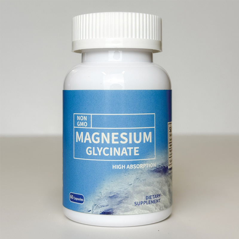 Magnesium Glycinate Capsules, 60 Count, English Label, OEM Custom