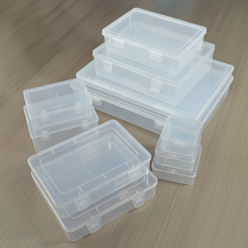 Transparente große hochwertige transparente Kunststoff-Aufbewahrungsbox PP Spielzeug Buch Datei Organizer Box Pigmentflasche Kunststoff-Aufbewahrungsbox