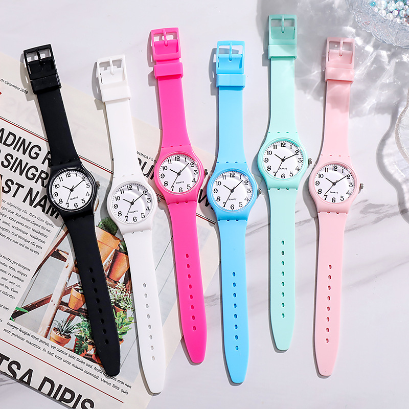 Öğrenci çocuk saati silikon kuvars saat moda izle kadın sınır ötesi e-ticaret tedarik izle üreticisi toptan
