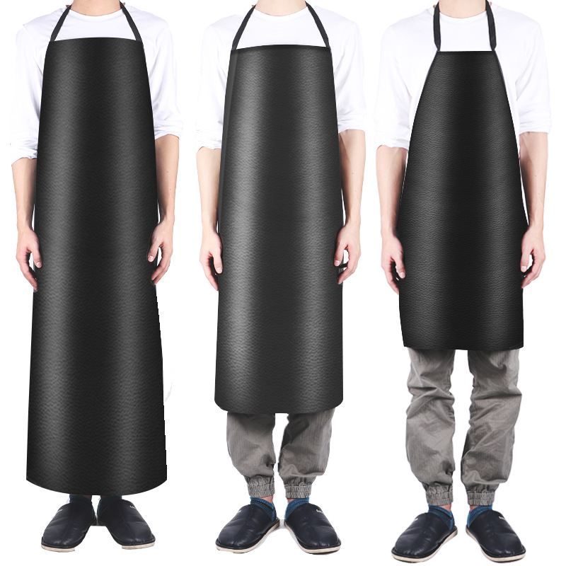 Waterproof Oil-Proof PVC Industrial Work Apron, Extended Neck-Hanging Style