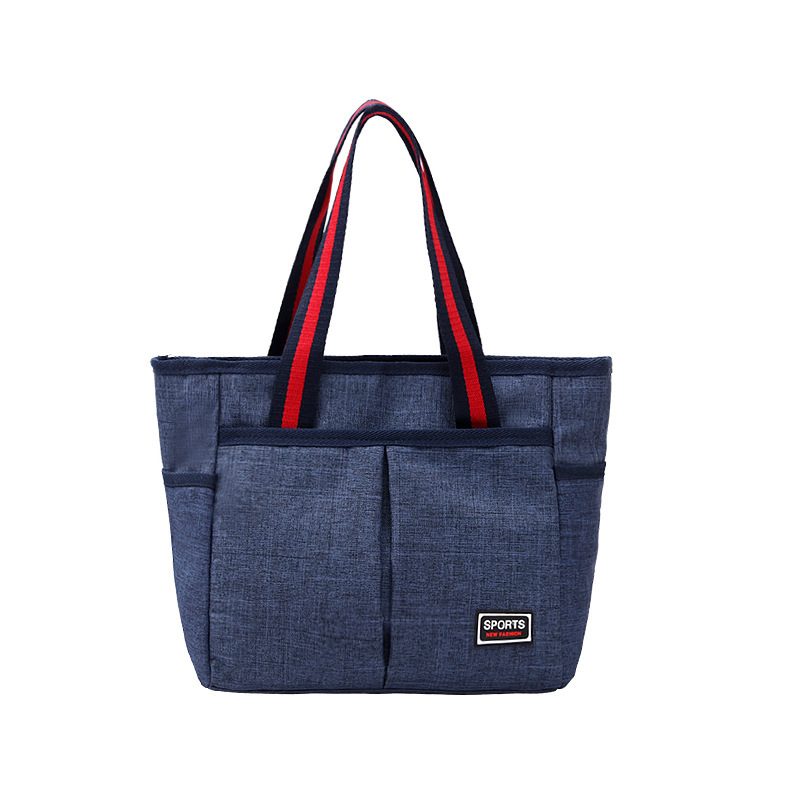 Neue Segeltuch-Handtasche Windelbörse mittelalter Einkaufstasche Multi-Layer-Tragetasche große Kapazität bequeme Damentasche - 8
