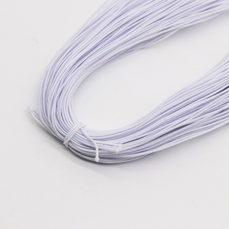 Outdoor Black and White High Elastic Round Elastic Rubber Band Luggage Trampoline Sports Multi-strand Latex Elastic Cord - 7