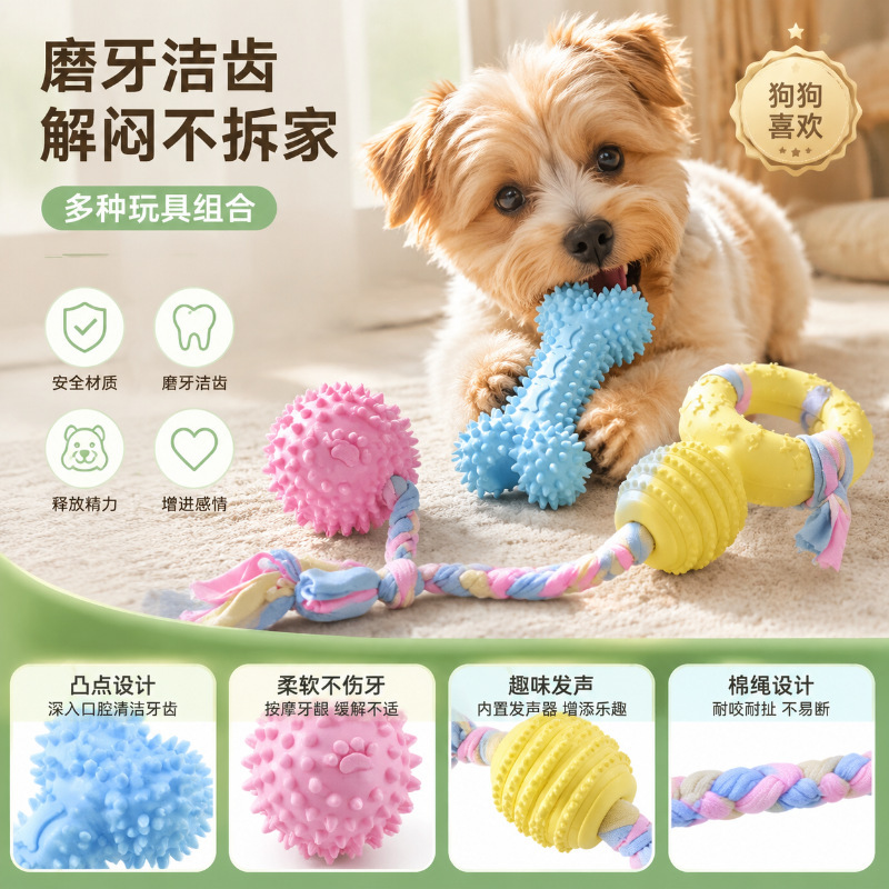 Köpek çiğneme oyuncağı, diş kaşıma çubuğu - 1