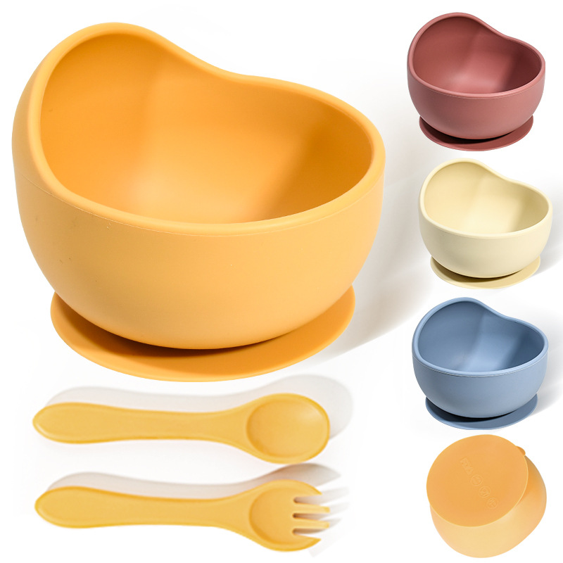 Silikon-Saugschale für Babys zum selbstständigen Essen