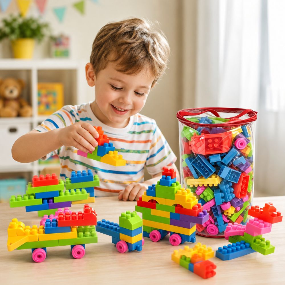Children's Large Particle Building Blocks, DIY Assembly Toy for Kindergarten - 8