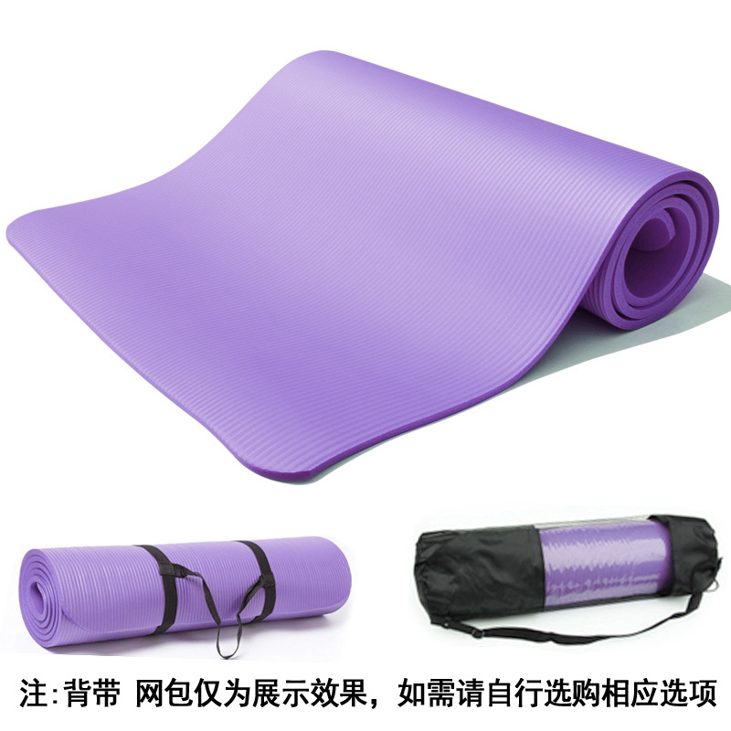 Saishuo üreticisi yüksek yoğunluklu NBR yoga matı genişletilmiş 10mm kalınlaştırılmış 15 kaymaz dans fitness malzemeleri toptan - 6