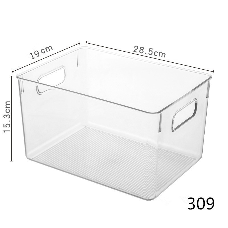 Thickened desktop vegetable plastic transparent sealed box refrigerator storage box fruit and vegetable freezer kitchen storage box stackable - 13