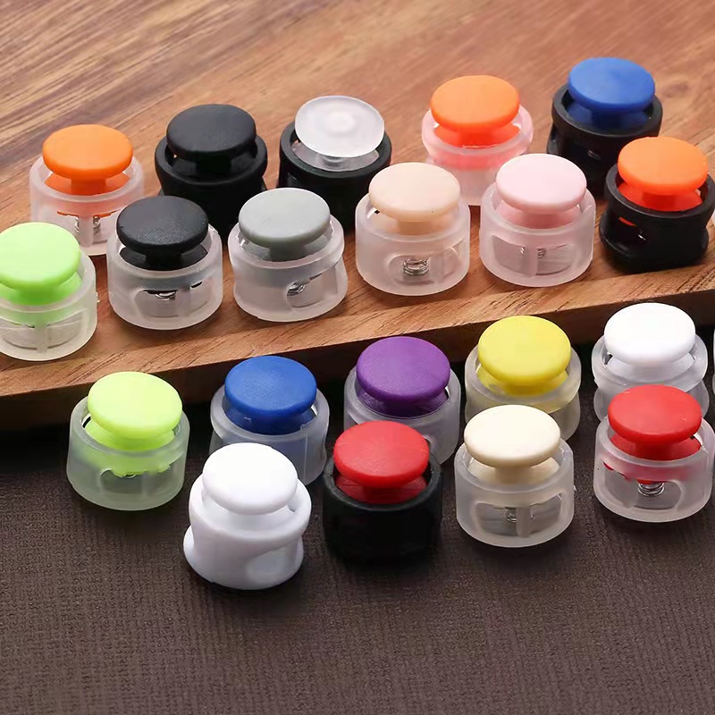 Colorful Plastic Lazy Shoelace Buckle with Double Holes
