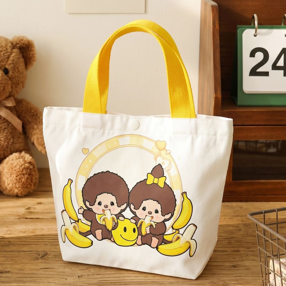 Karikatür Kawaii Canvas Çanta Japon Kore Tarzı Sevimli Baskılı El Çantası Günlük Geniş Kapasiteli Çanta - 3