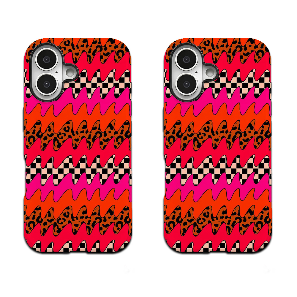 iPhone 17 Pro case, leopard print, punk style, 2-in-1, magnetic
