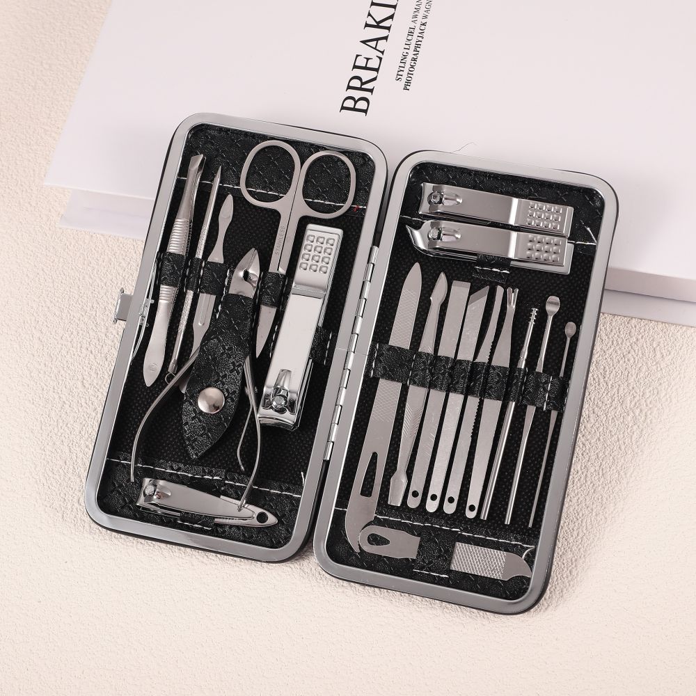 Manicure nail care tool set nail clipper multi-color