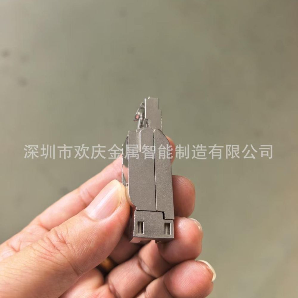 Ethernet konnektör bıçak kontağı, paslanmaz çelik yaylı kontak, çinko alaşım kasa - 1