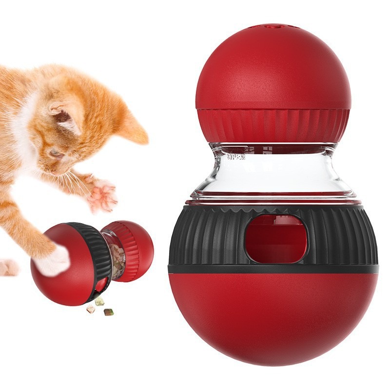 Cat Toy Rotating Sound Ball with Slow Feeder - 3