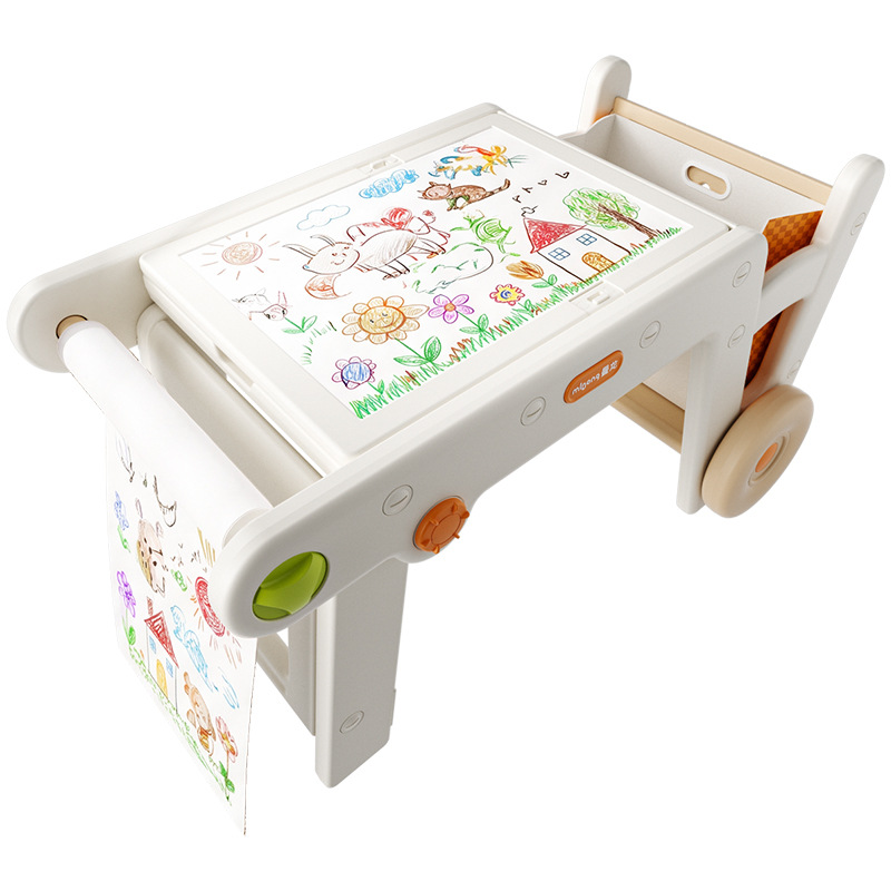 Manlong multifunctional play table building blocks drawing baby toy