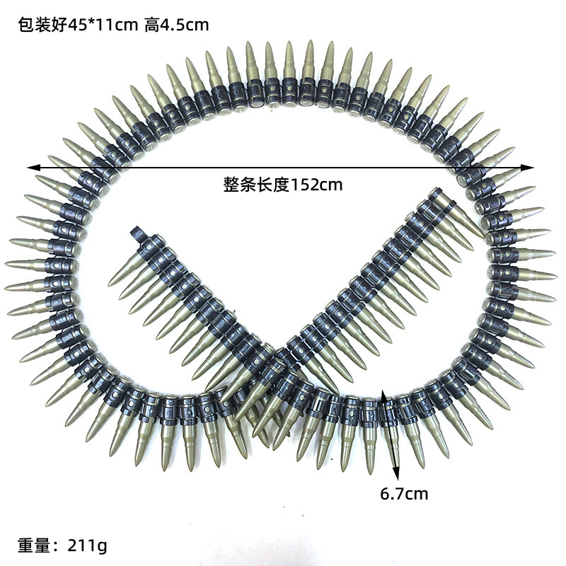 Halloween Stage Prop Bullet Belt, Children's Lightweight Machine Gun Toy