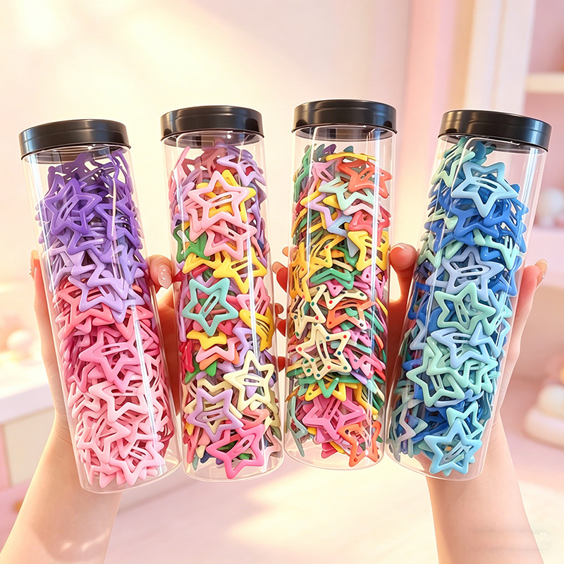 Cute Five-Point Star Hair Clip for Kids, Side Barrette, Bangs BB Clip