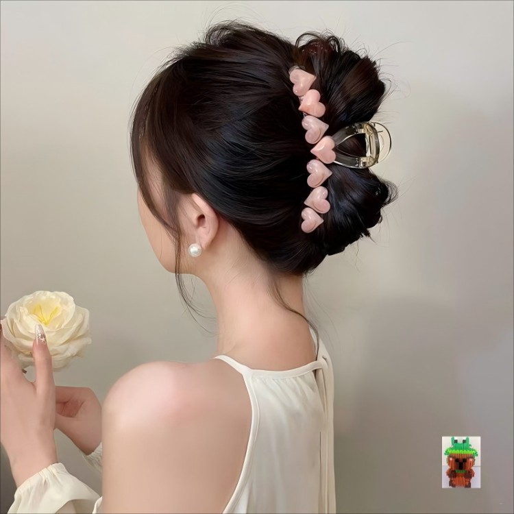 Large Bow Hair Clips Shark Clips Hair Accessories for Women 2026 Back of Head Clips Hair Ornaments Autumn Fresh Sweet Style - 8