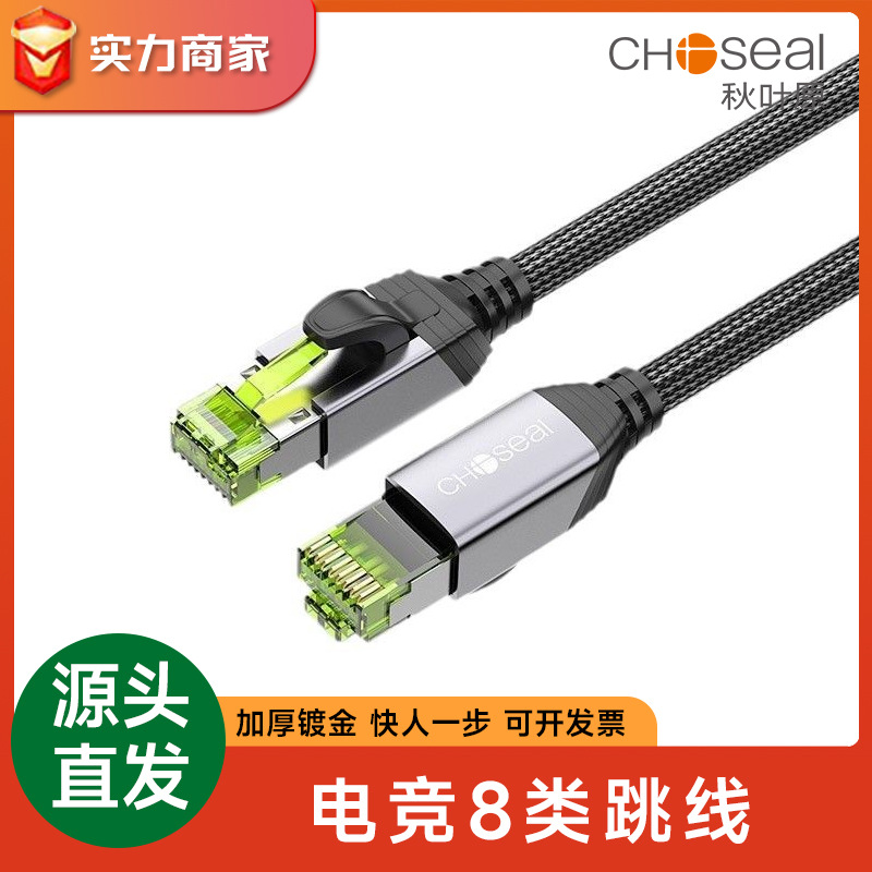 Akihabara Kategori 8 10G ağ kablosu, çift korumalı, QS5501