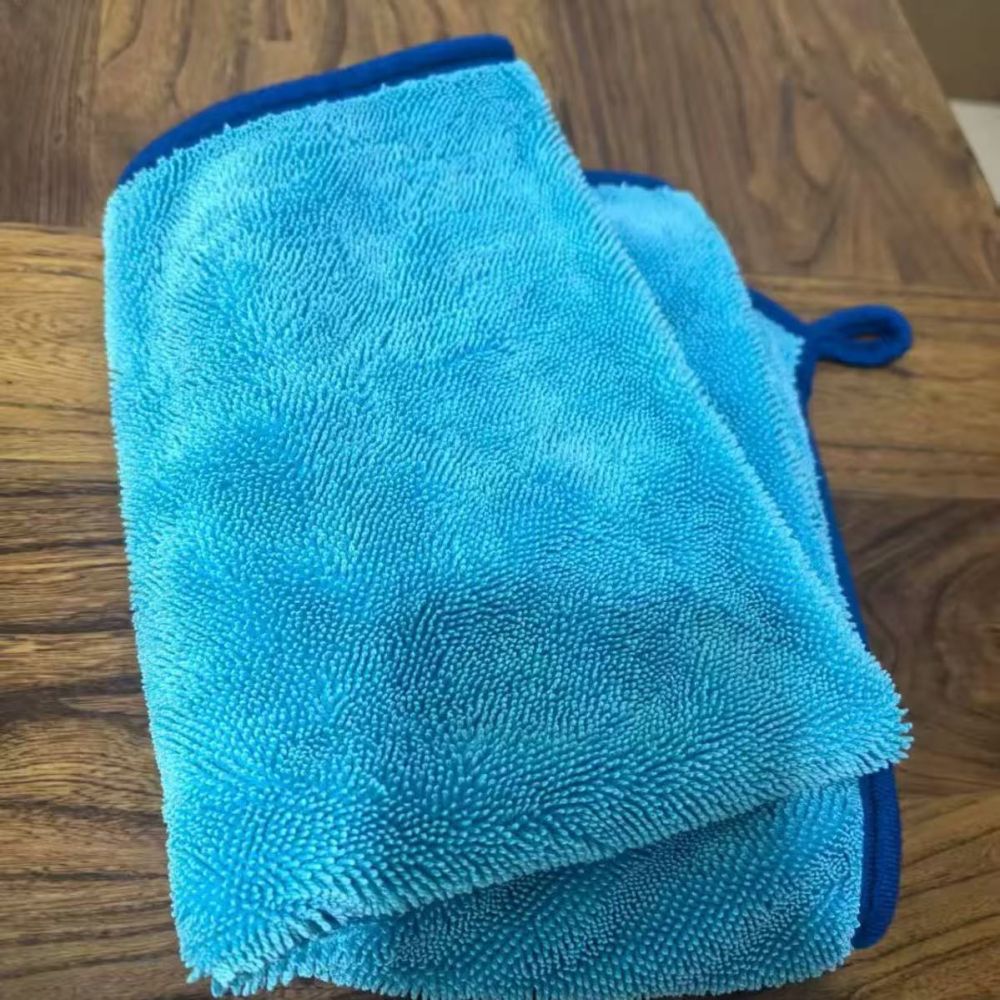 Double-sided thickened twisted woven car cleaning towel, absorbent and lint-free, car washing towel, lint-free cloth, water-absorbent towel. - 9