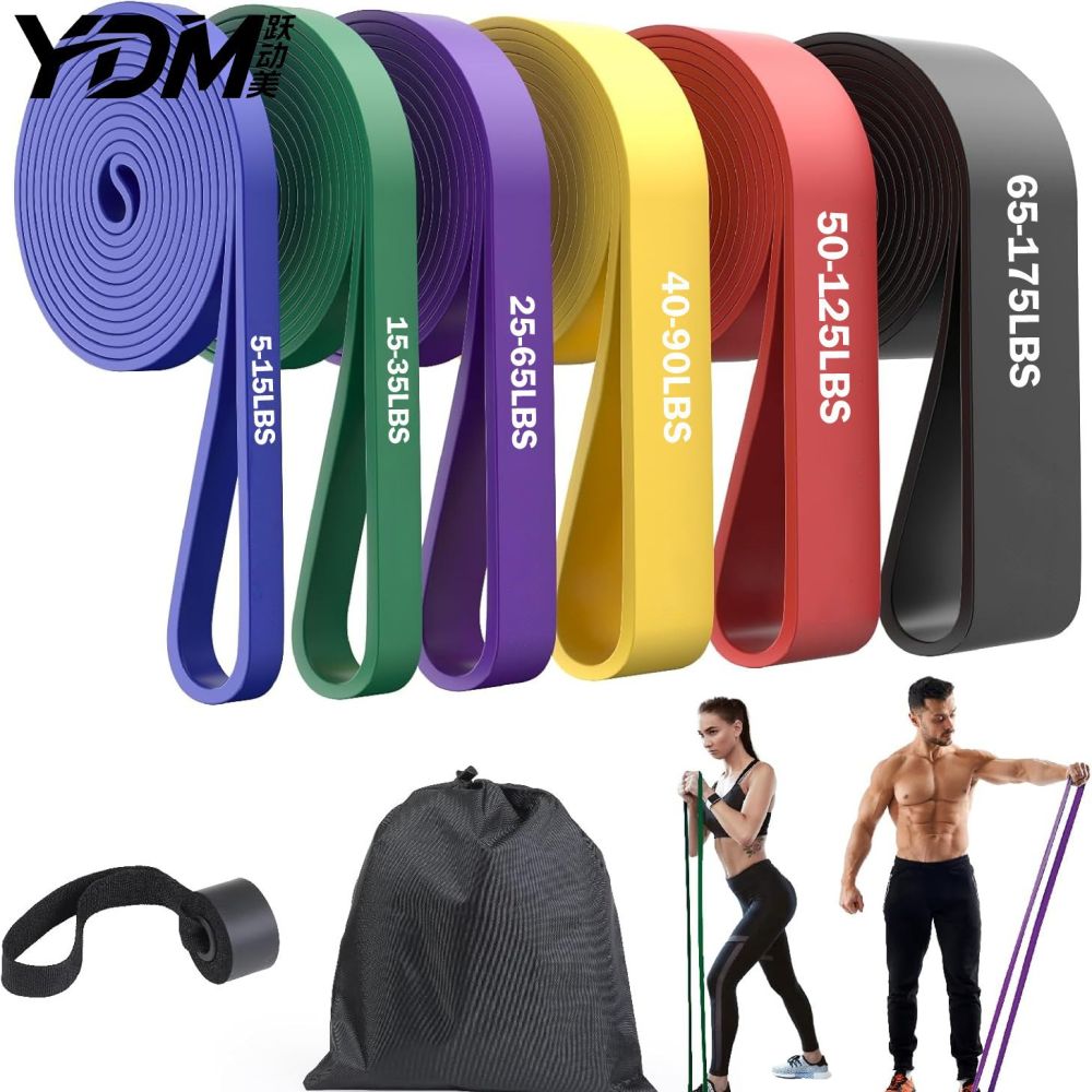 Resistance Bands Elastic Bands Fitness Deep Squats Explosive Strength Training Chest Muscle Pull-ups Pulling Rope Yoga Resistance Bands - 1