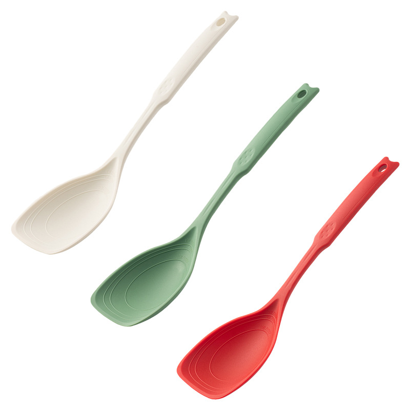 Çok fonksiyonlu silikon spatula, çorba kaşığı, mutfak günlük kullanım mutfak gıda takviyesi aracı, yapışmaz spatula, yüksek sıcaklığa dayanıklı mutfak eşyaları - 6