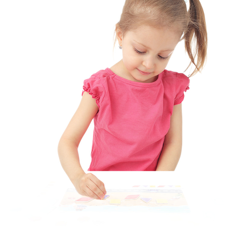 Children DIY Scene Sticker Book Early Education Concentration Training Reusable Magic Static Cling Stickers Quiet Book