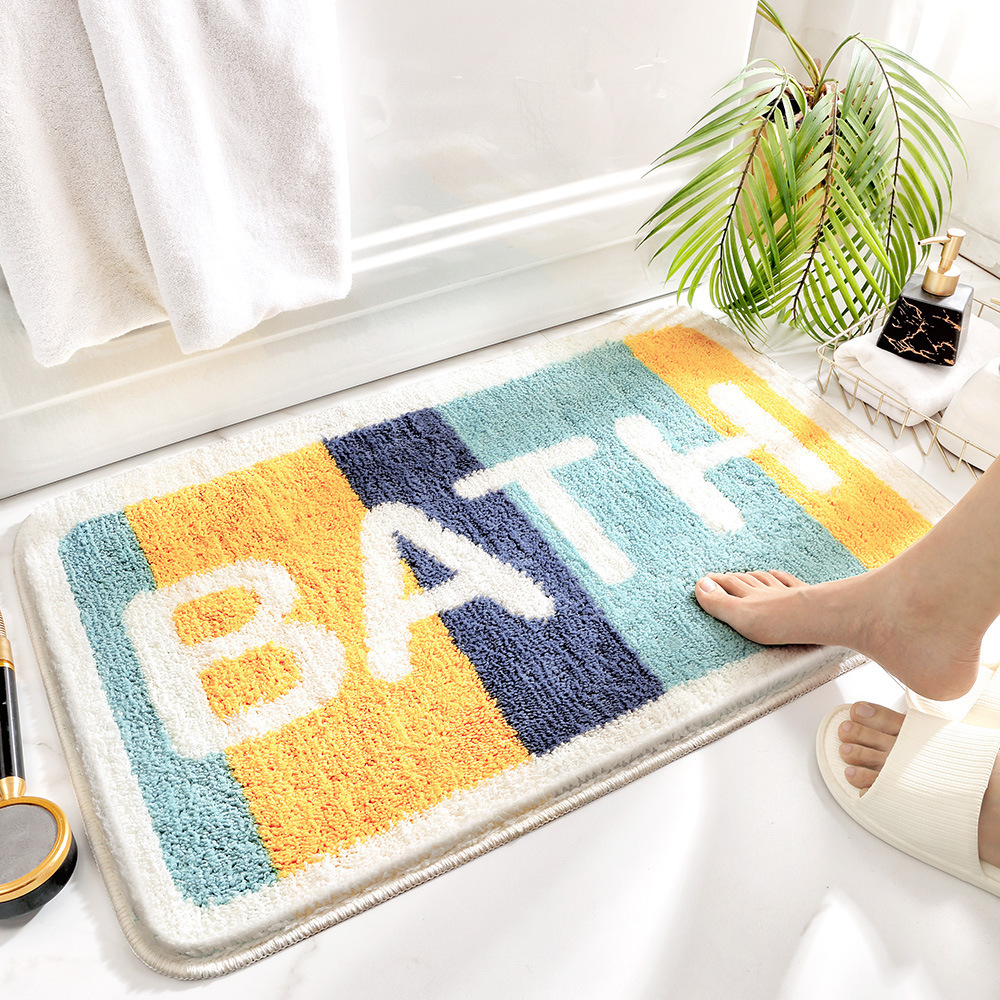 Amazon Cartoon Faux Cashmere Rug Absorbent Non-Slip Bathroom Mat Household Bedroom Bedside Rug Bathroom Floor Mat - 12