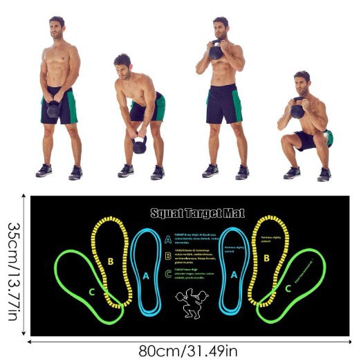 Kire dayanıklı ve gürültü azaltıcı ayak paspasları Pilates squat adım eğitimi evde erkekler ve kadınlar için fitness paspasları egzersiz kaymaz paspaslar stokta - 7