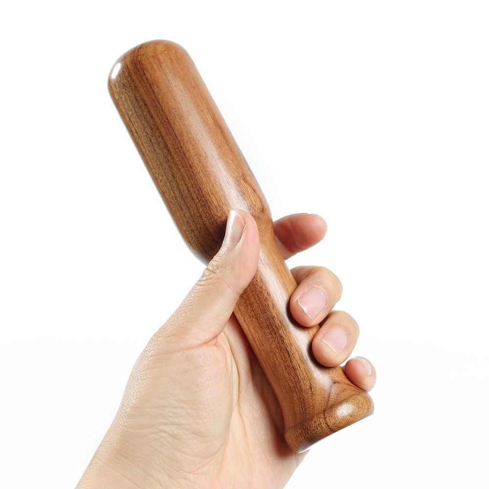Hühnerflügel Holz Knoblauchpresse traditioneller Knoblauchzerkleinerer Haus Knoblauchstößel Knoblauchstößer Mörser Nussknacker - 9