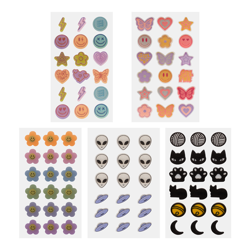 DIY acne scar patch, multicolor printed, hydrocolloid