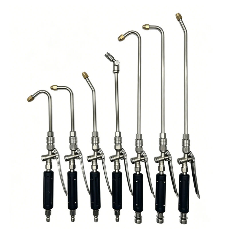 High-Pressure Washer Spray Gun with Extension Rod and Fan Nozzle
