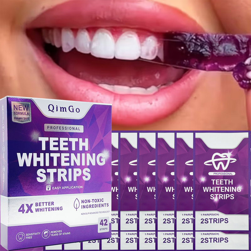 Residue-Free Dry Tooth Strips, Disposable Whitening