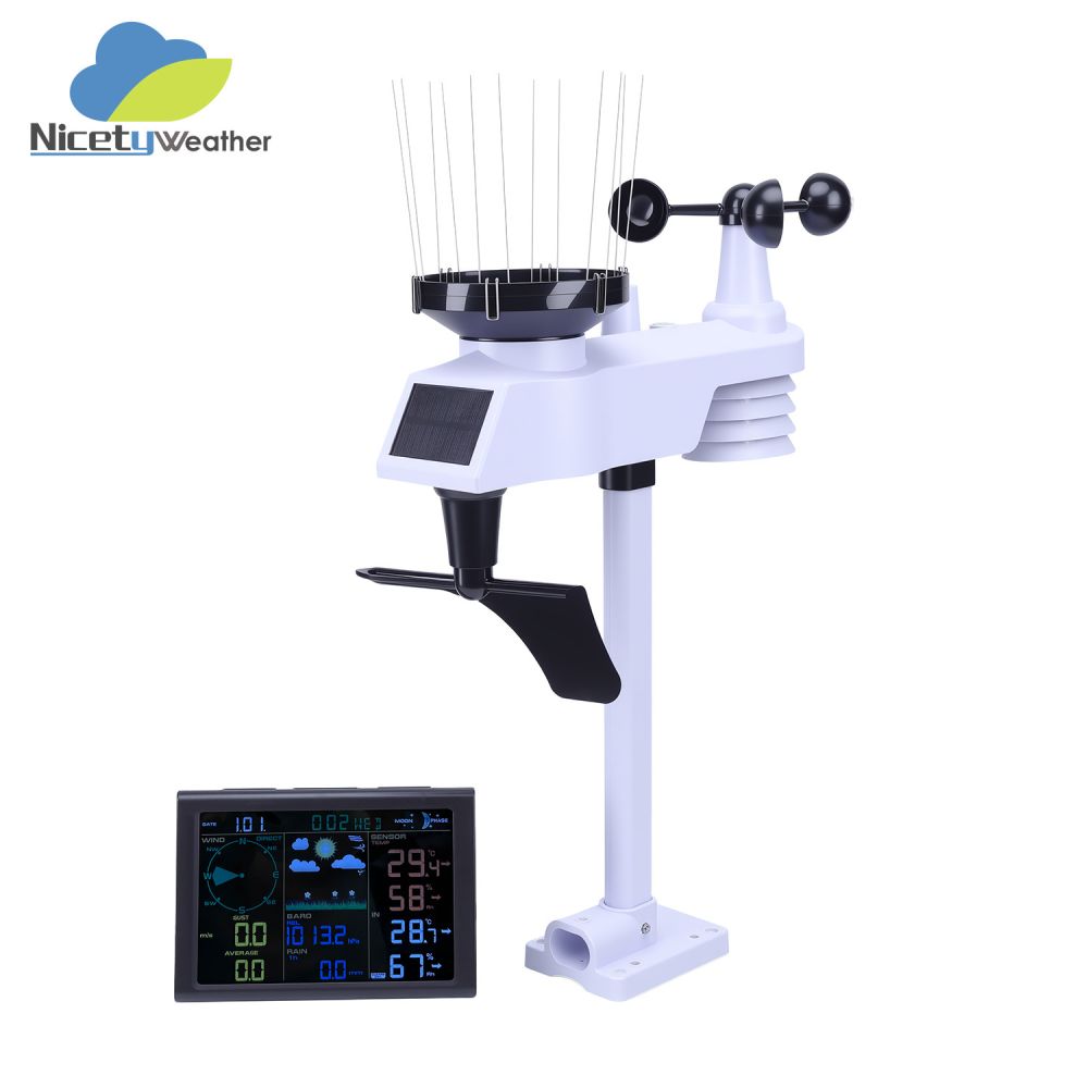 Wireless Weather Station with Colour Display, Indoor and Outdoor Temperature and Humidity