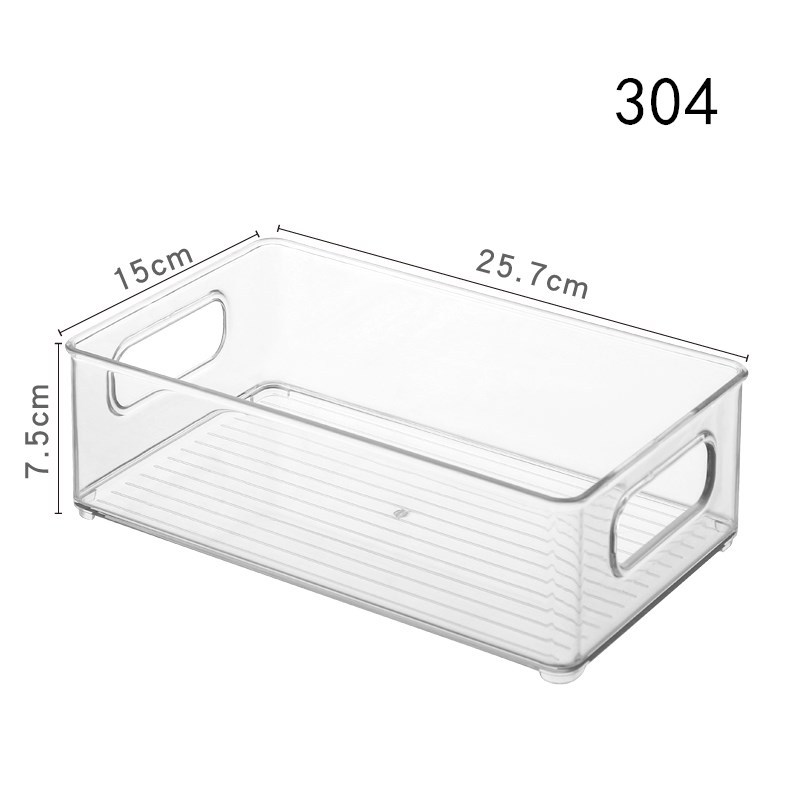 Thickened desktop vegetable plastic transparent sealed box refrigerator storage box fruit and vegetable freezer kitchen storage box stackable - 8