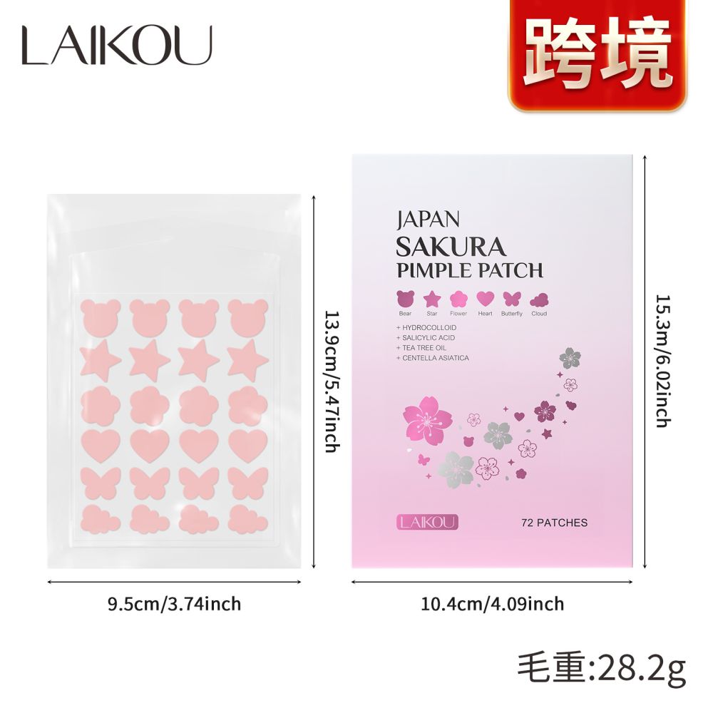 Laikou Japon Sakura Akne Patch 72 Adet Kapatıcı