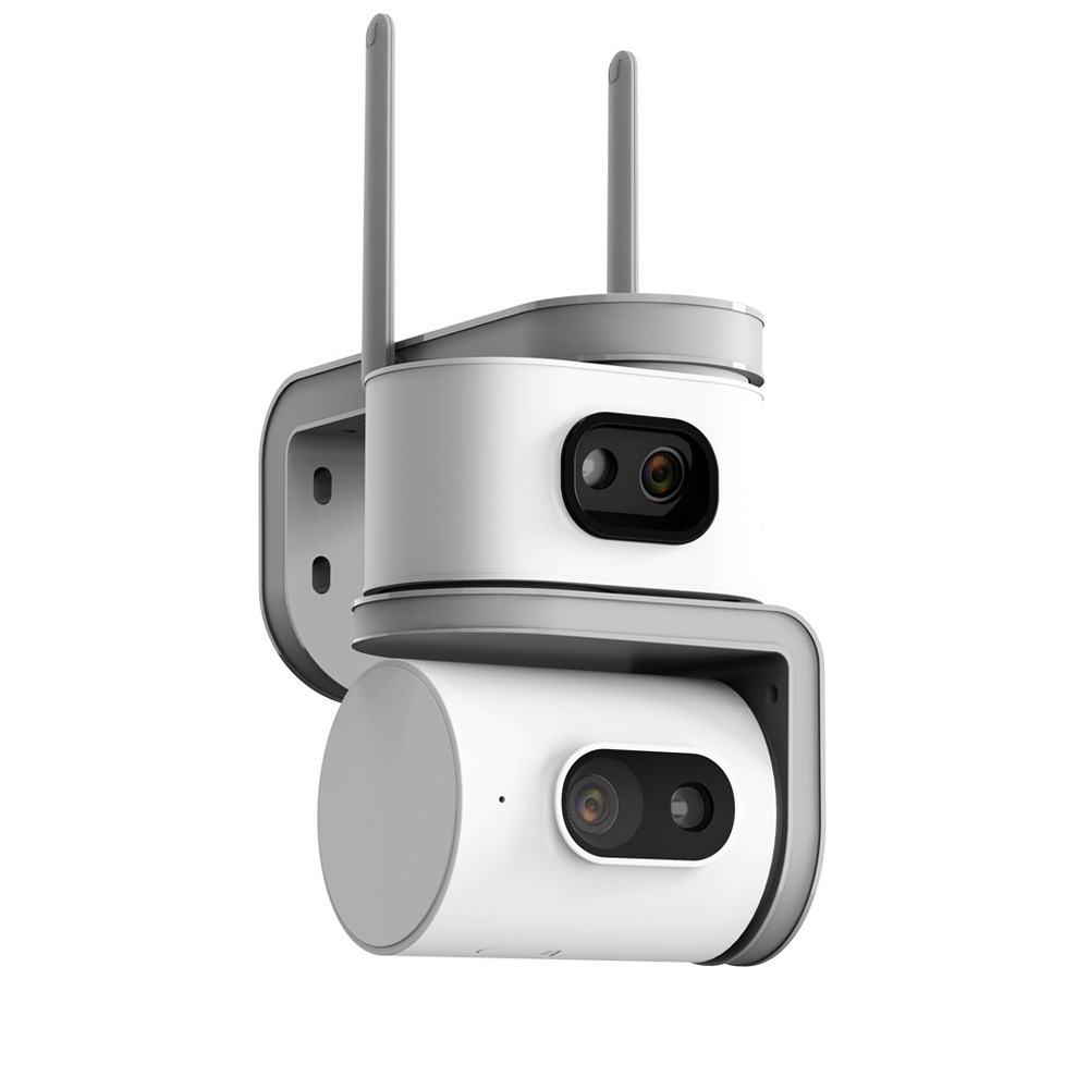 Çift ekranlı dış mekan kamerası, WiFi, gece görüşü, 4G, iki yönlü ses