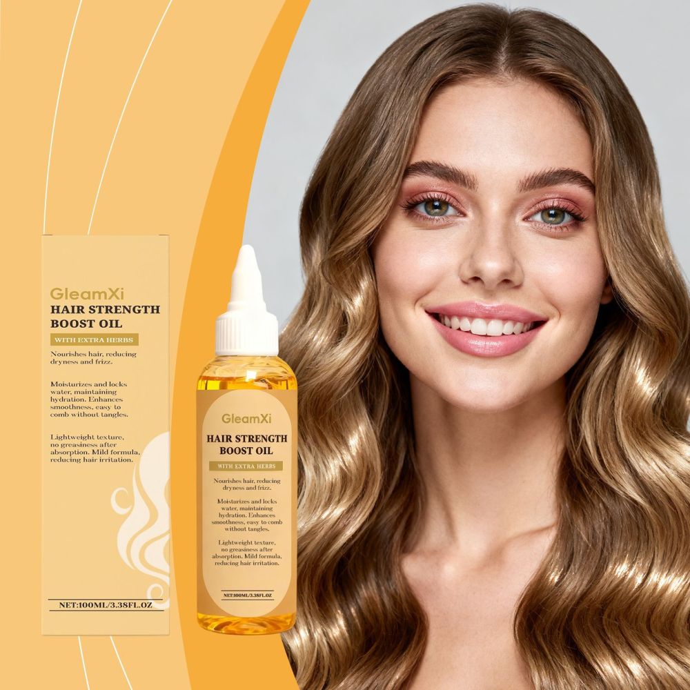 GleamXi Moisturizing Hair Oil, Lightweight, Smoothing, Non-Greasy