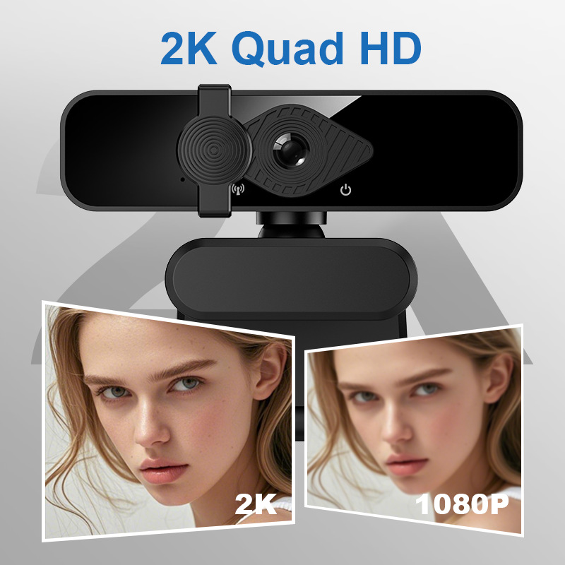 2K/4K USB-Webcam mit Mikrofon Plug & Play - 1