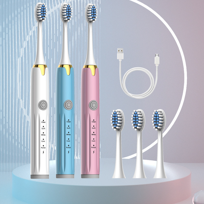 Electric Toothbrush, Ultrasonic, Adult Soft Bristles, Fully Automatic - 1