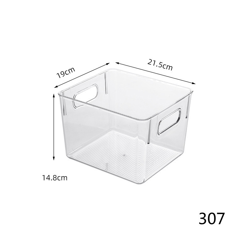 Thickened desktop vegetable plastic transparent sealed box refrigerator storage box fruit and vegetable freezer kitchen storage box stackable - 11