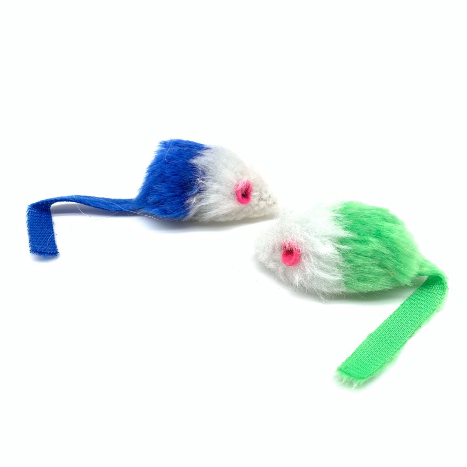 Plush Mouse Cat Toy, Colorful Small Mouse for Entertainment - 6